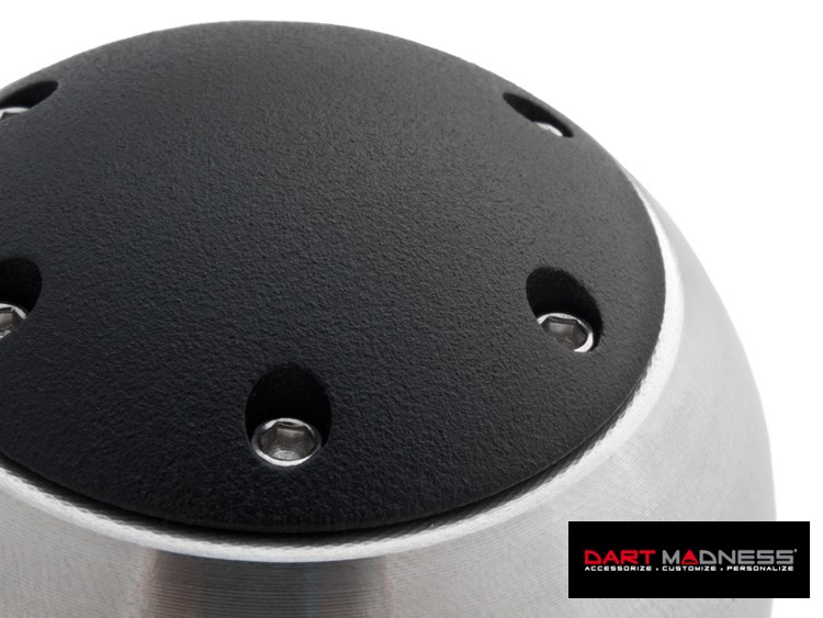 Dodge Dart Gear Shift Knob Polished Billet Knob w/ Black Top